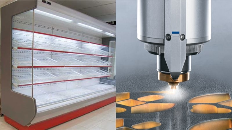 Laser cutting in refrigeration industries